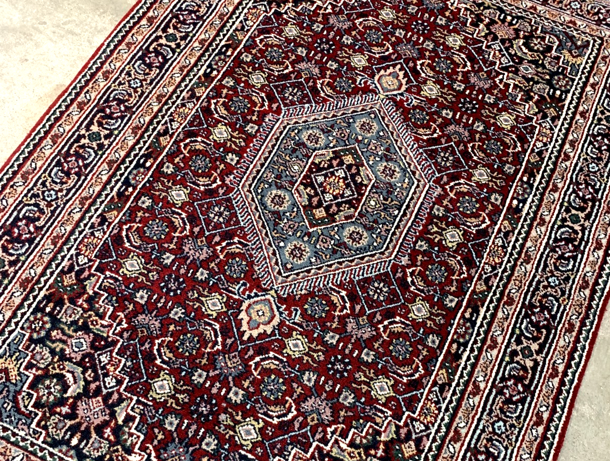 4'1" x 5'11" Hand-Knotted 100% Wool Pile Bidjare Area Rug - Carpet