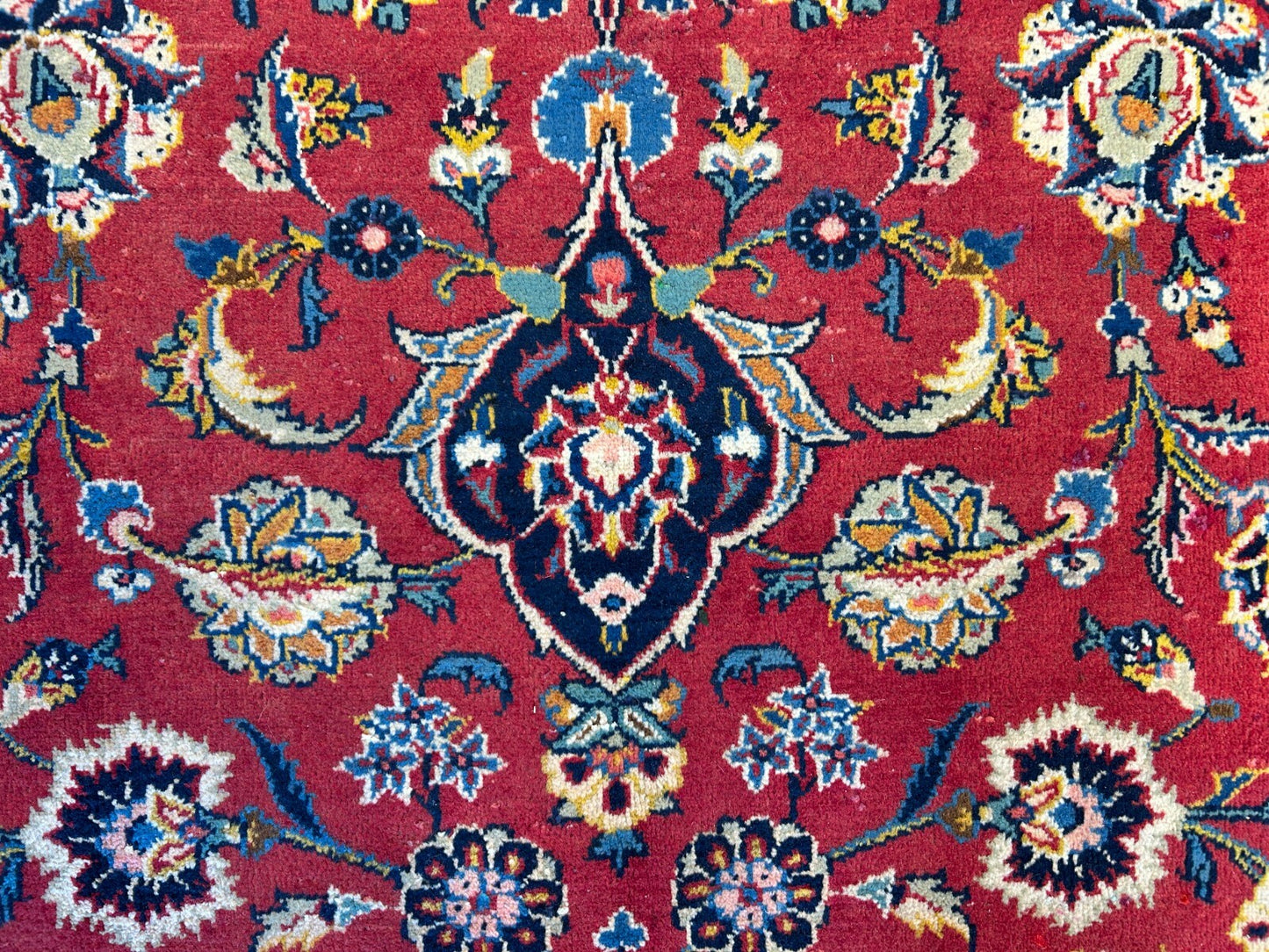 8'11"x12'4" Hand-Knotted 100% Wool Pile Kashane Rug