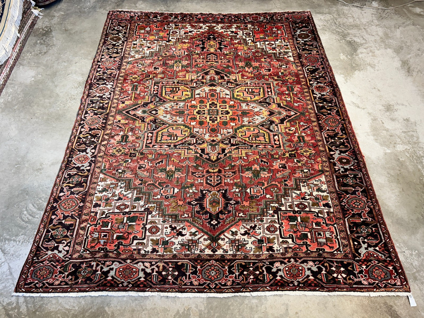 9'7"x12'8" Hand-Knotted 100% Lamb Wool Herize Carpet - Area Rug