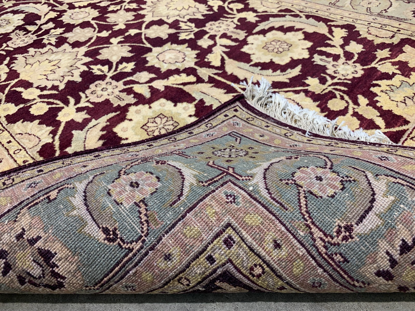 4'0"x6'2" Hand-Knotted 100% Wool Indian Area Rug