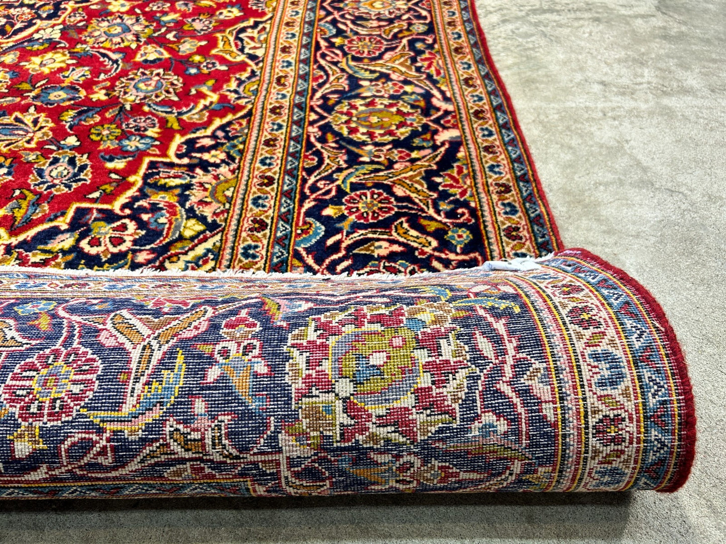 6'4"x9'11" Hand-Knotted 100% Wool Pile Kashanne Carpet - Area Rug