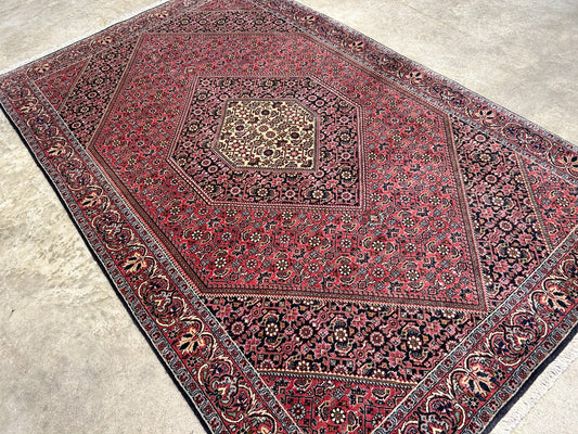 3'8"x5'10" Hand-Knotted 100% Wool Bidjare Carpet - Area Rug