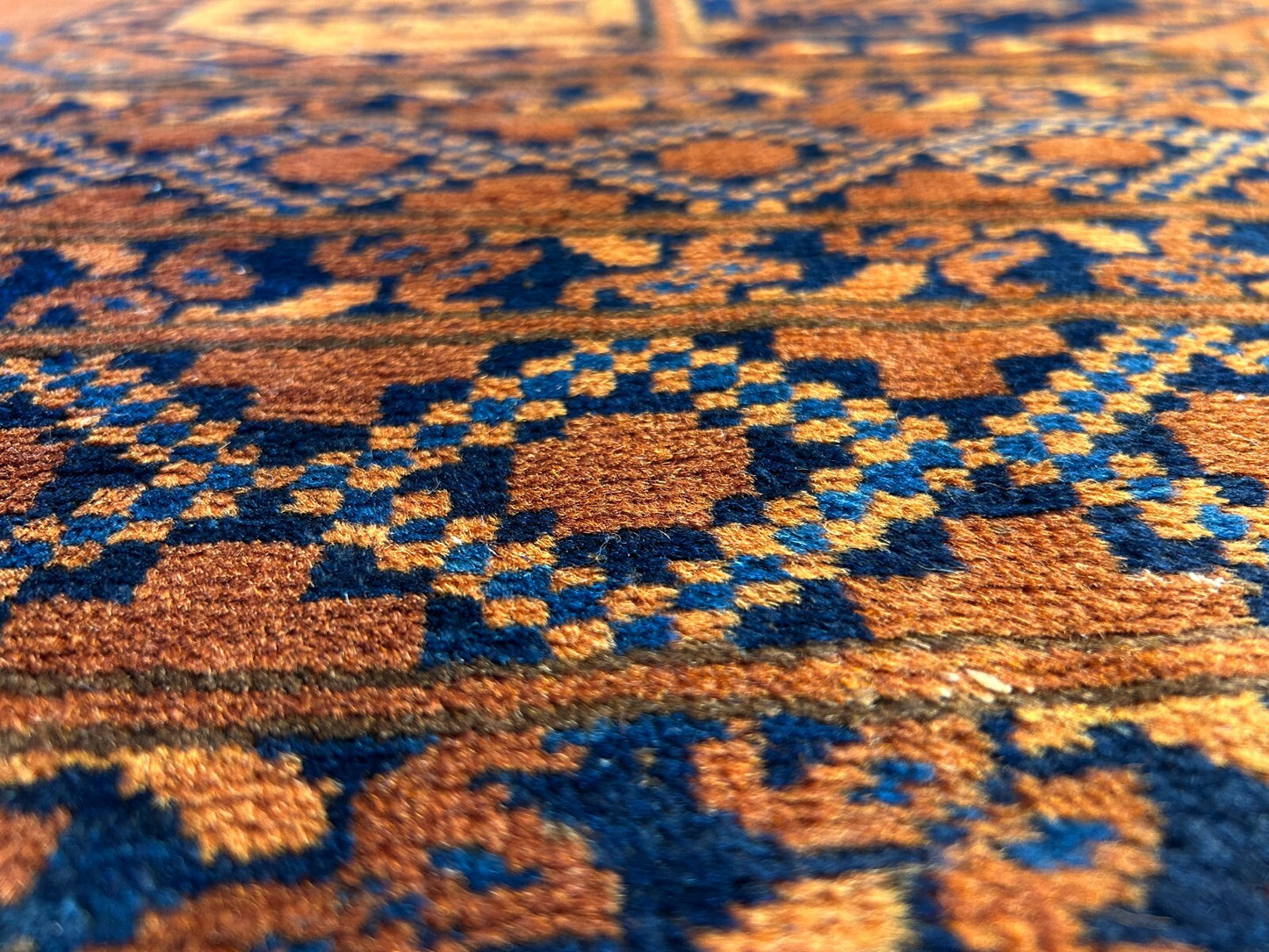 8'8"x12'1" Hand-Knotted 100% Wool Pile Bokhara Rug