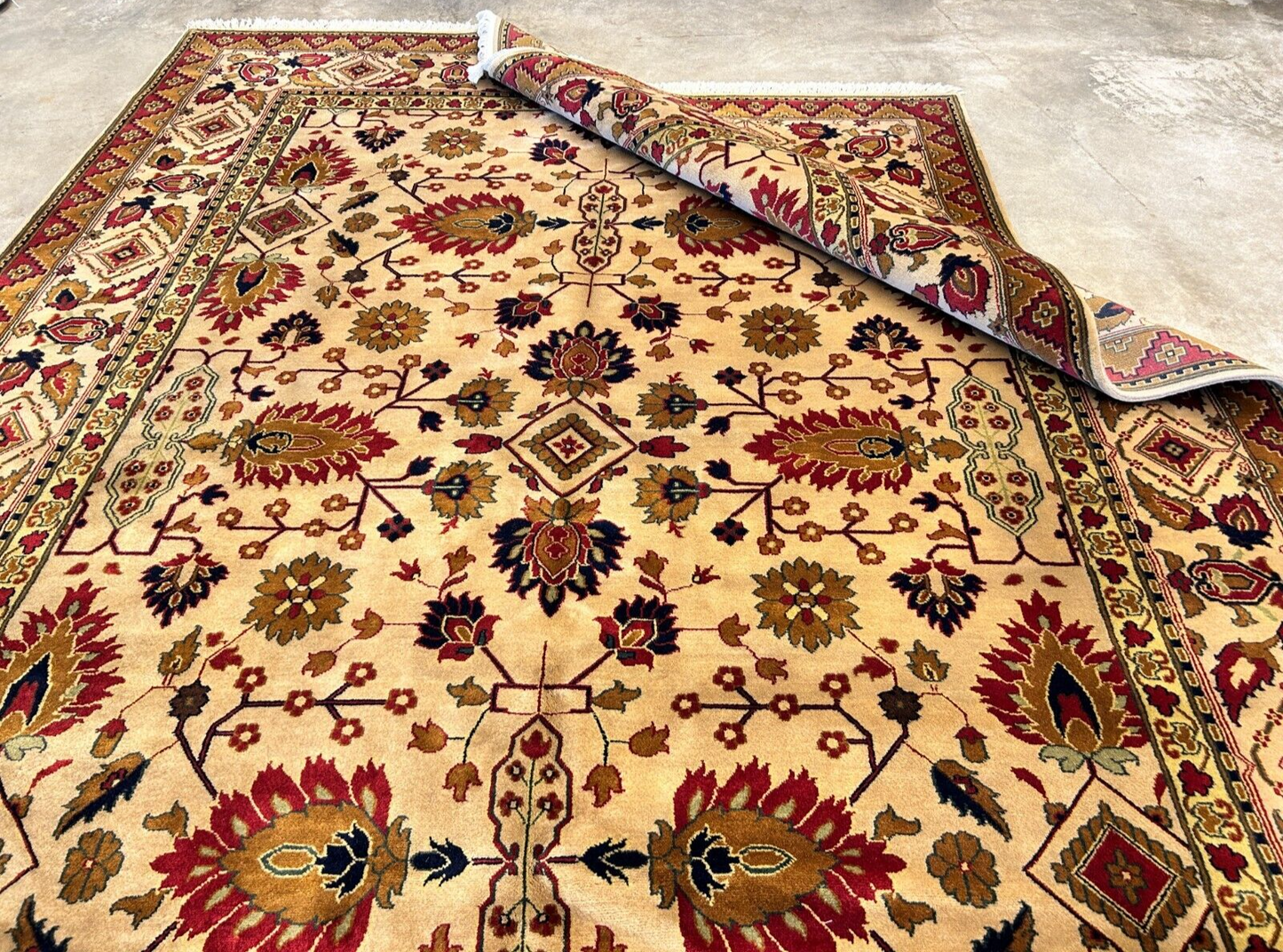 8'11" x 12' Hand-Knotted 100% Wool Carpet - Herize Design Area Rug