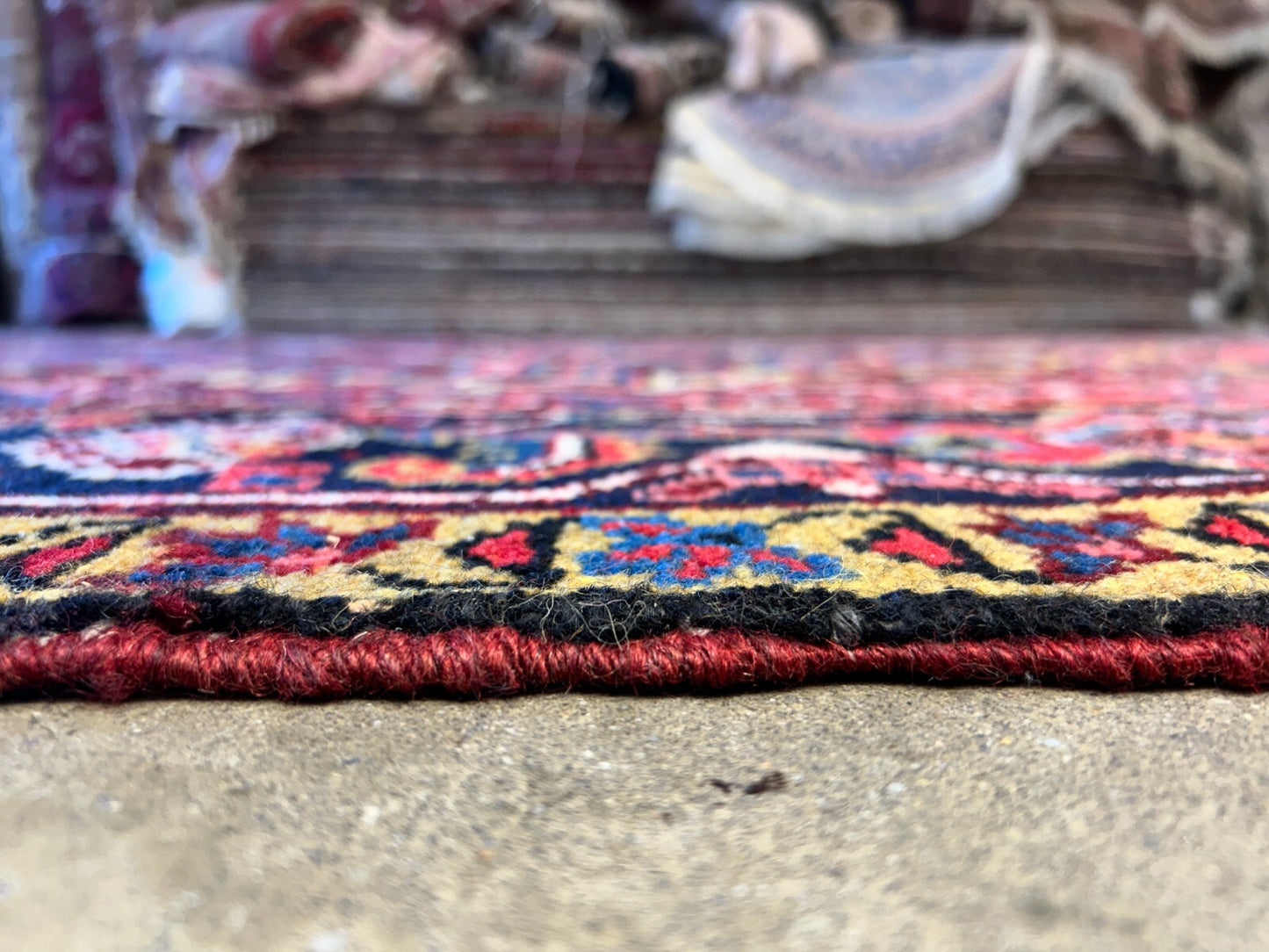 8'10"x12'1" Hand-Knotted 100% Wool Pile Herize Rug