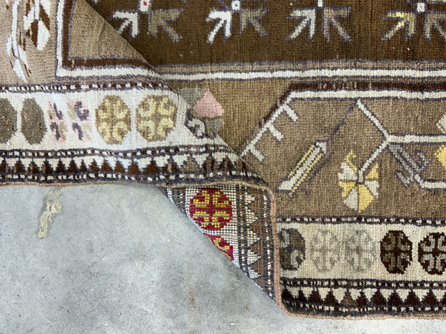 3'5"x5'3" Hand-Knotted 100% Wool Pile Kazak Area Rug - Carpet