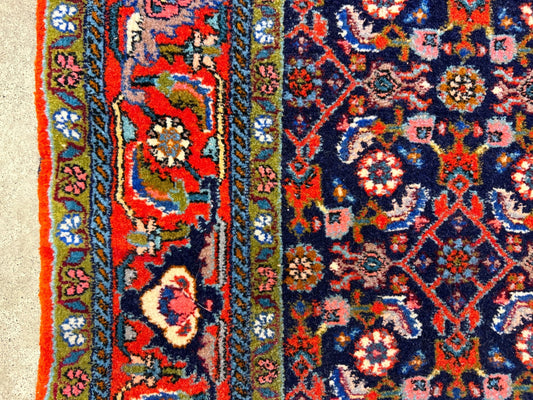 3'9"x5'5" Hand-Knotted 100% Wool Pile Bijare Rug