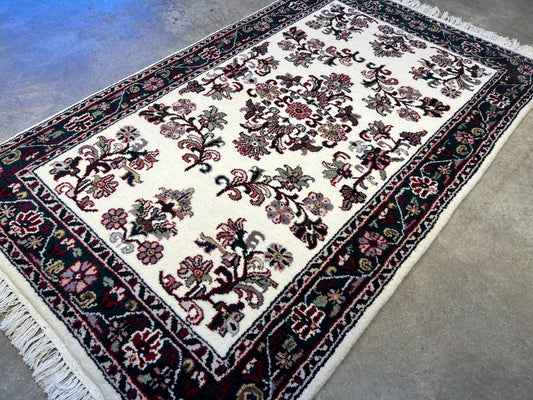 3'x5'1" Hand-Knotted 100% Wool Pile All-Over Kashane Design Area Rug