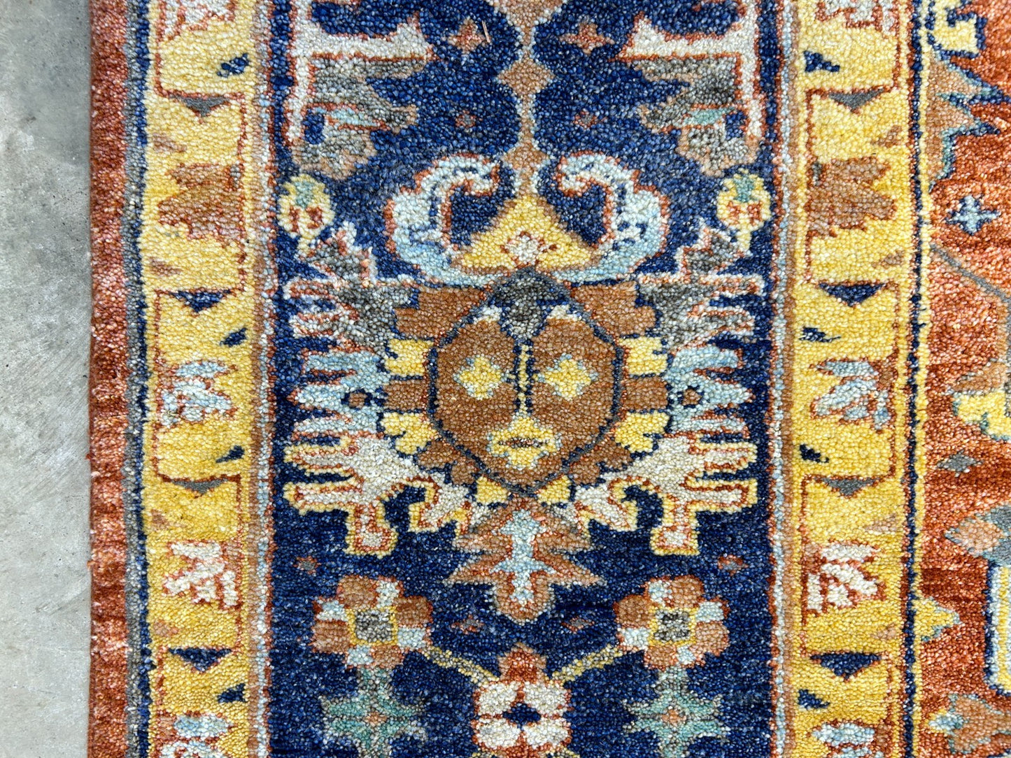9'x12' Hand-Knotted 100% Lamb Wool Serapie Design Carpet - Area Rug