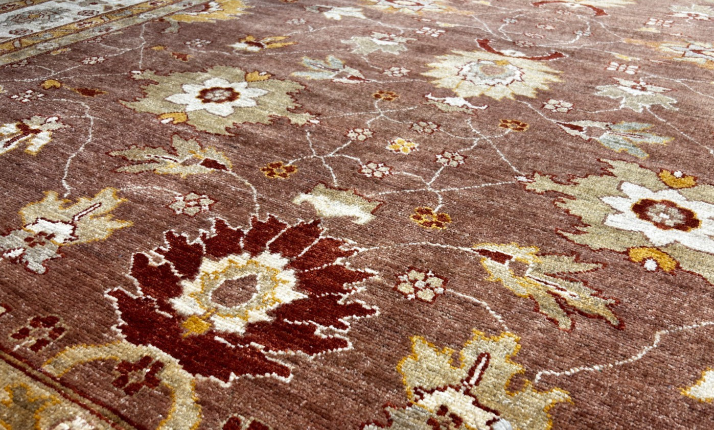 8'6"x11'11" Hand-Knotted 100% Wool Pile Pakistani Area Rug