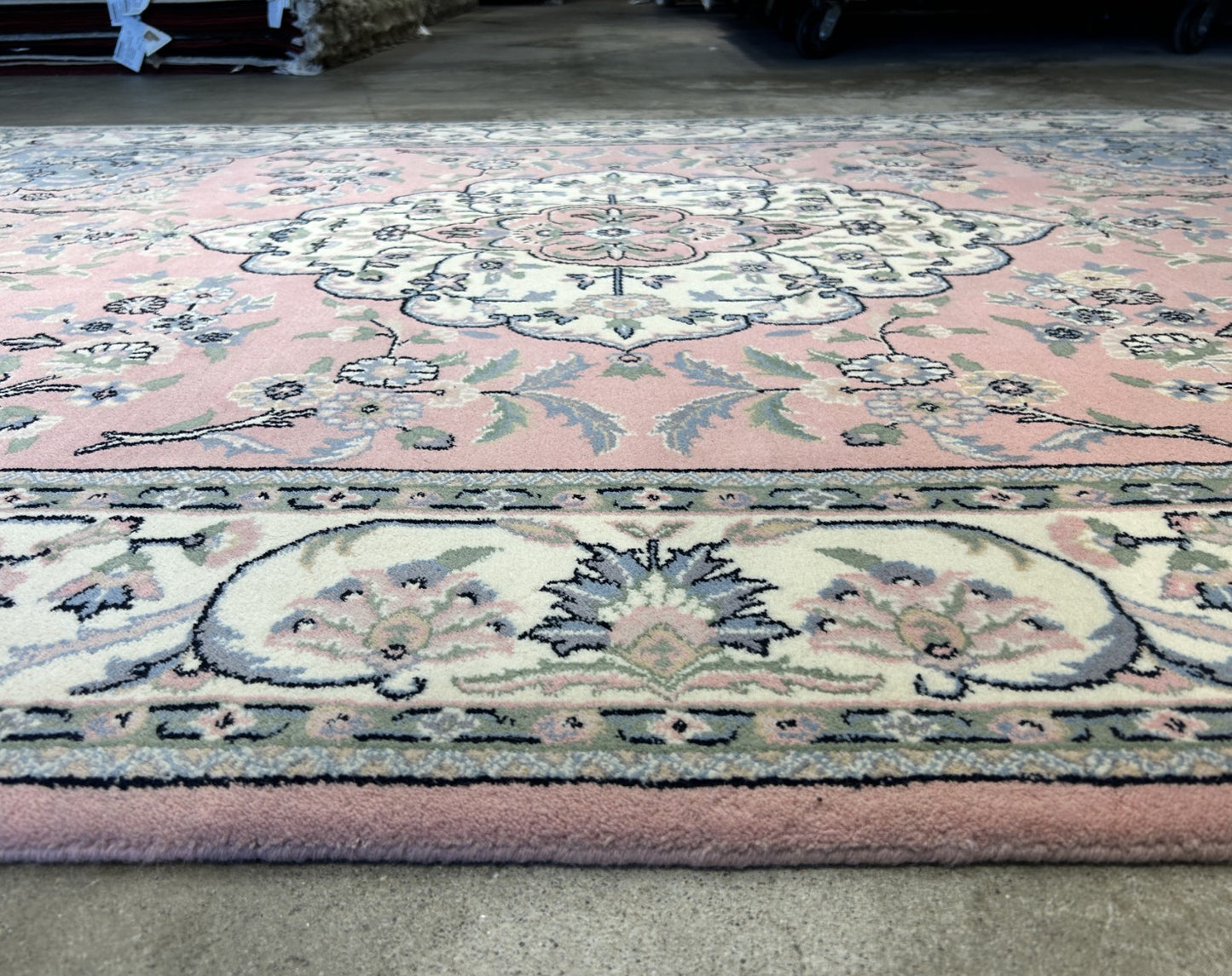 6'2"x8'10" Hand-Knotted 100% Wool Pile Tabrize Design Carpet - Area Rug