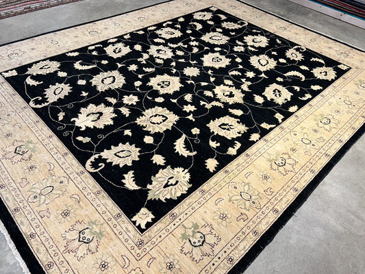 9'x12' Hand-Knotted 100% Wool Pile Oriental Rug