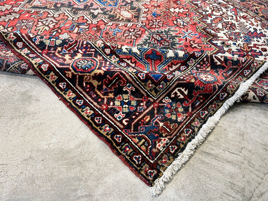 6'7"x9'7" Hand-Knotted 100% Lamb Wool Herize Carpet - Area Rug