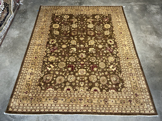 8’1”x9’11” Hand-Knotted 100% Wool Pile Oriental Area Rug - Carpet
