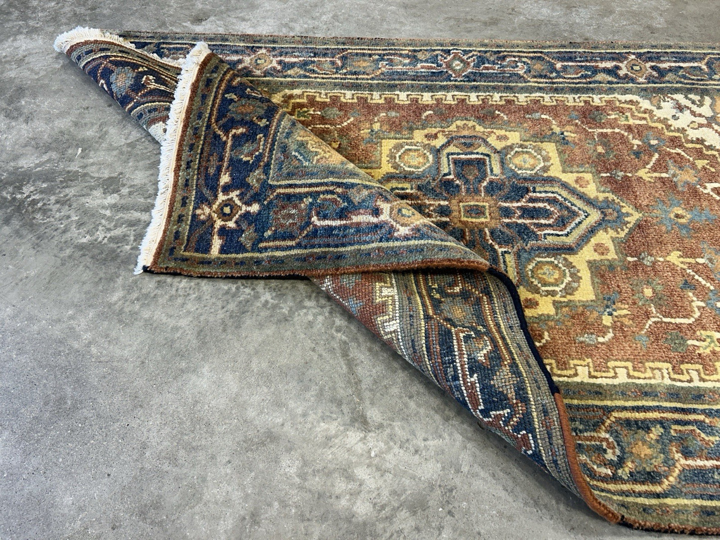 3’1”x5’ Hand-Knotted 100% Wool Indoserapi Area Rug - Carpet