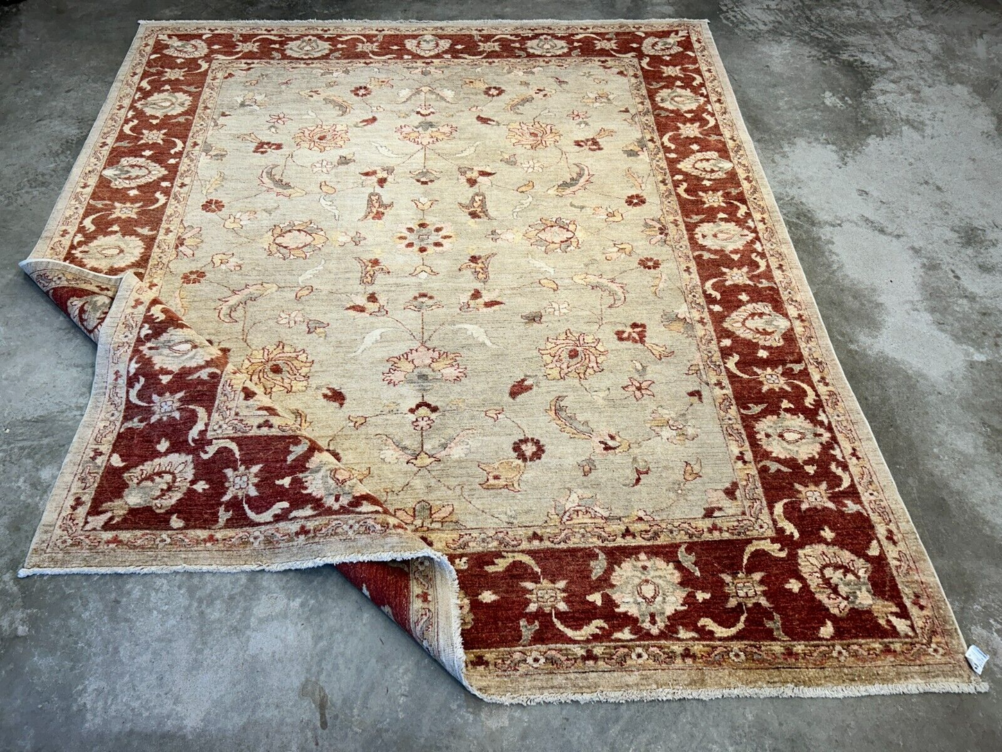 9'x12' Hand-Knotted 100% Wool Pile Indo-Agra Carpet - Area Rug