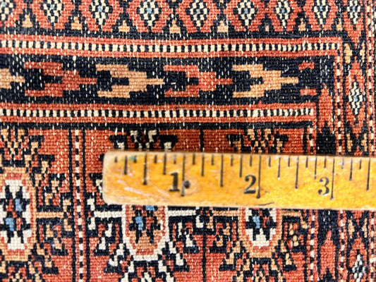 2'8"x3'11" Hand-Knotted 100% Wool Pile Bokhara Rug