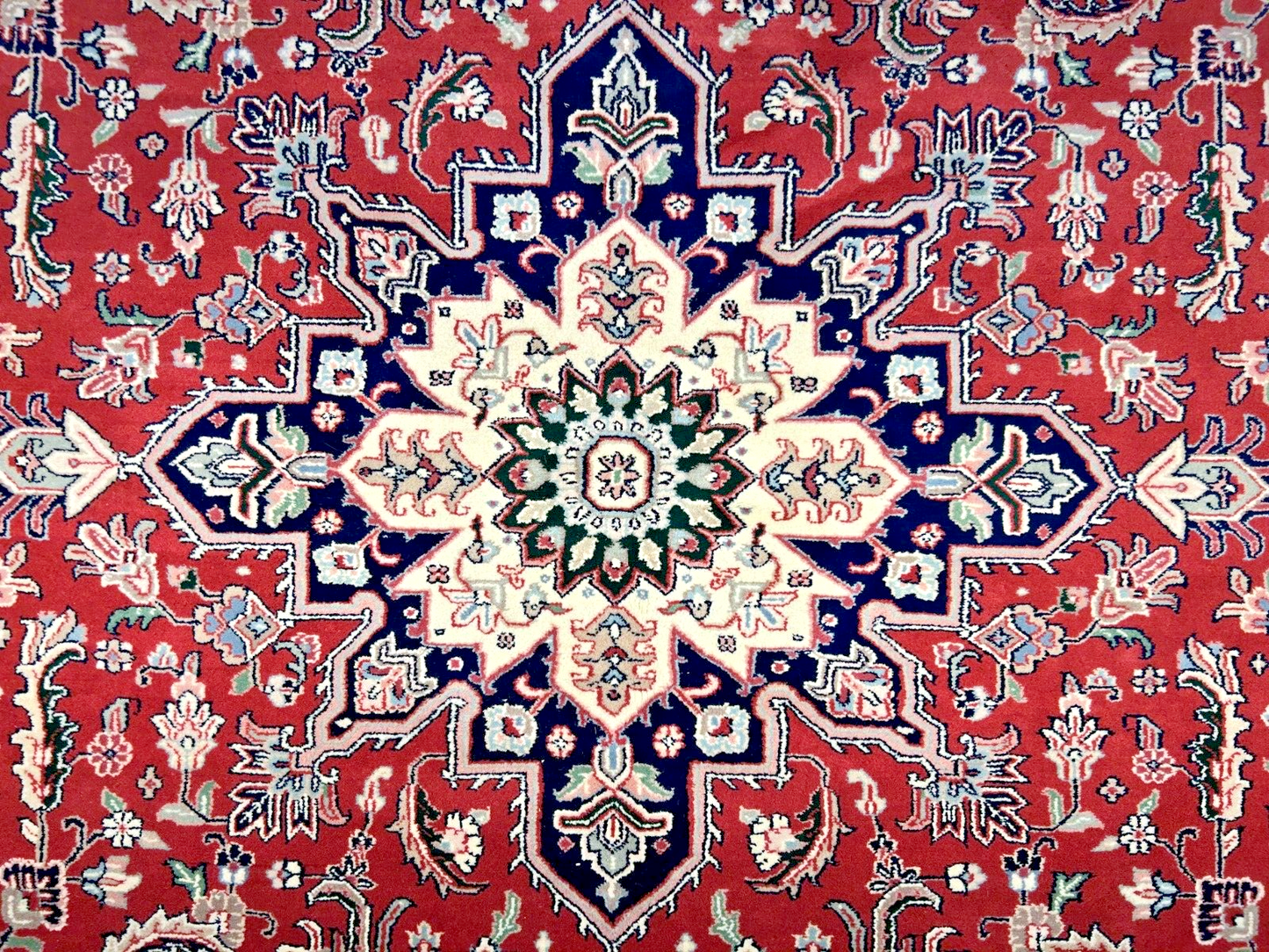 9' x 12' Hand-Knotted 100% Wool Carpet - Herize Design Area Rug