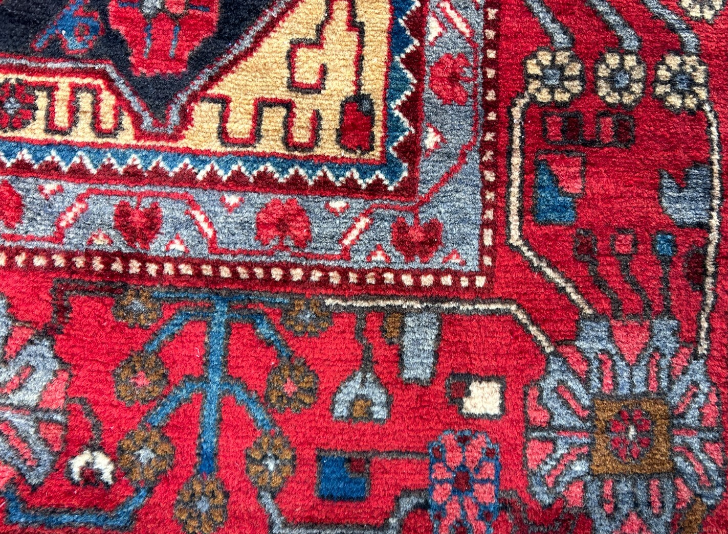 5'0" x 9'11" Hand-Knotted 100% Wool Pile Nahavande Area Rug - Carpet
