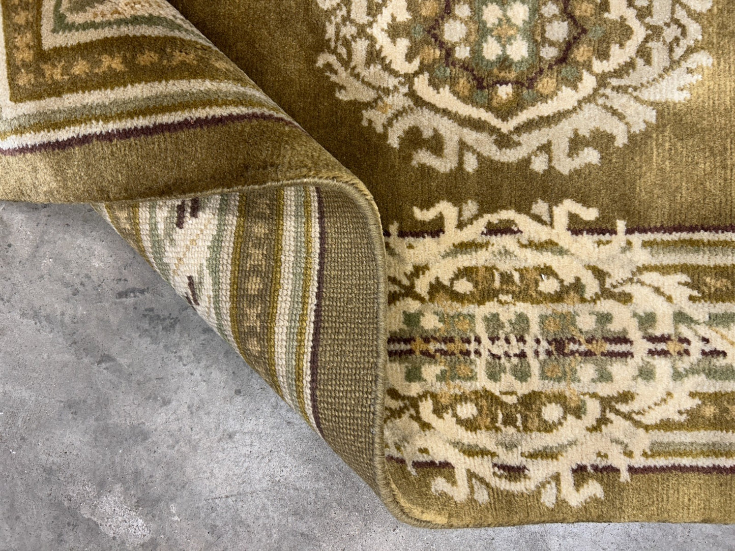 2'11"x5'1" Hand-Knotted 100% Wool Pile Oriental Area Rug - Carpet