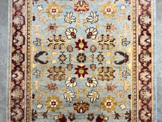 3'x5'2" Fine Hand-Knotted 100% Wool Pile Pakpishawar Area Rug