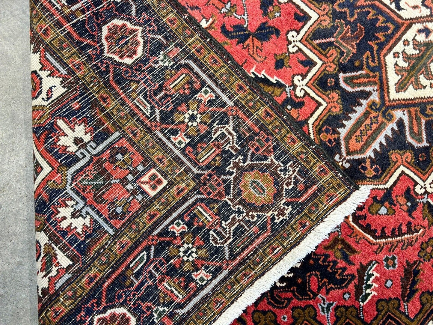 6'10" x 9'7" Hand-Knotted 100% Wool Pile Herize Area Rug - Carpet