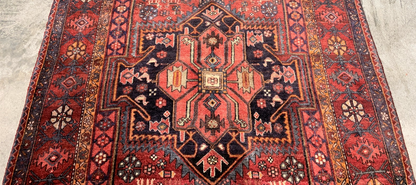Collector  Item - 4'3"x7'7" Antique Fine 100%  Wool Pile Bidjare Area Rug