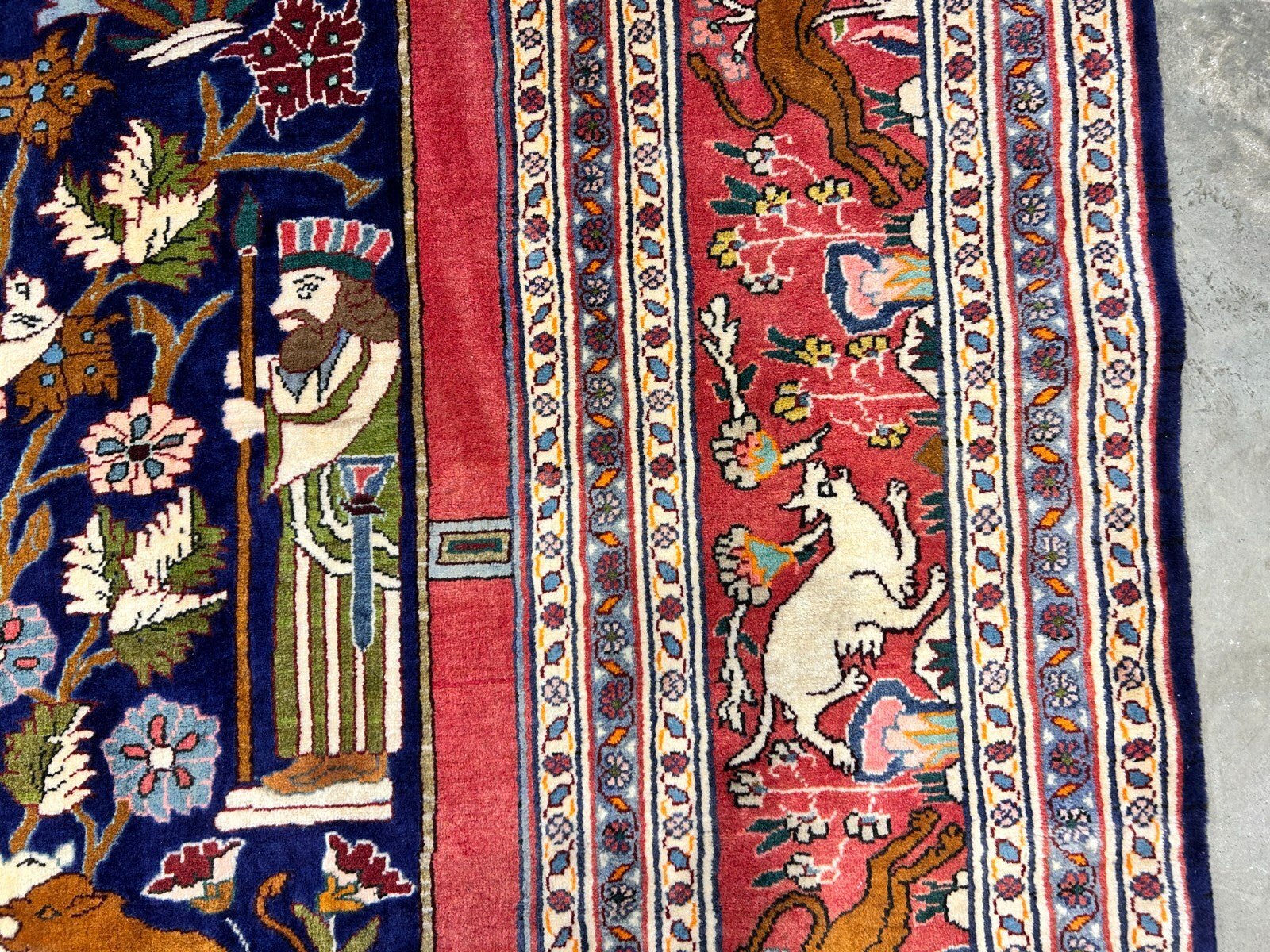 8'4"x11'10" Hand-Knotted 100% Wool Pile Pictorial Kolyayie Rug