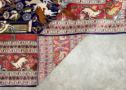 8'4"x11'10" Hand-Knotted 100% Wool Pile Pictorial Kolyayie Rug