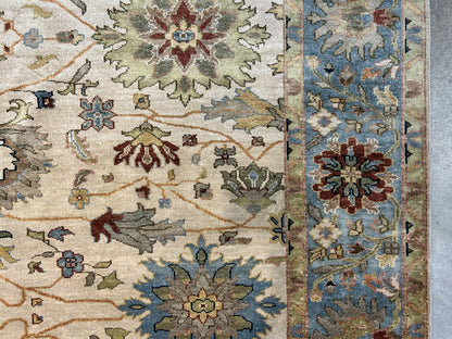 8' x 9'10" Hand-Knotted 100% Wool Carpet - Indian Mahal Area Rug