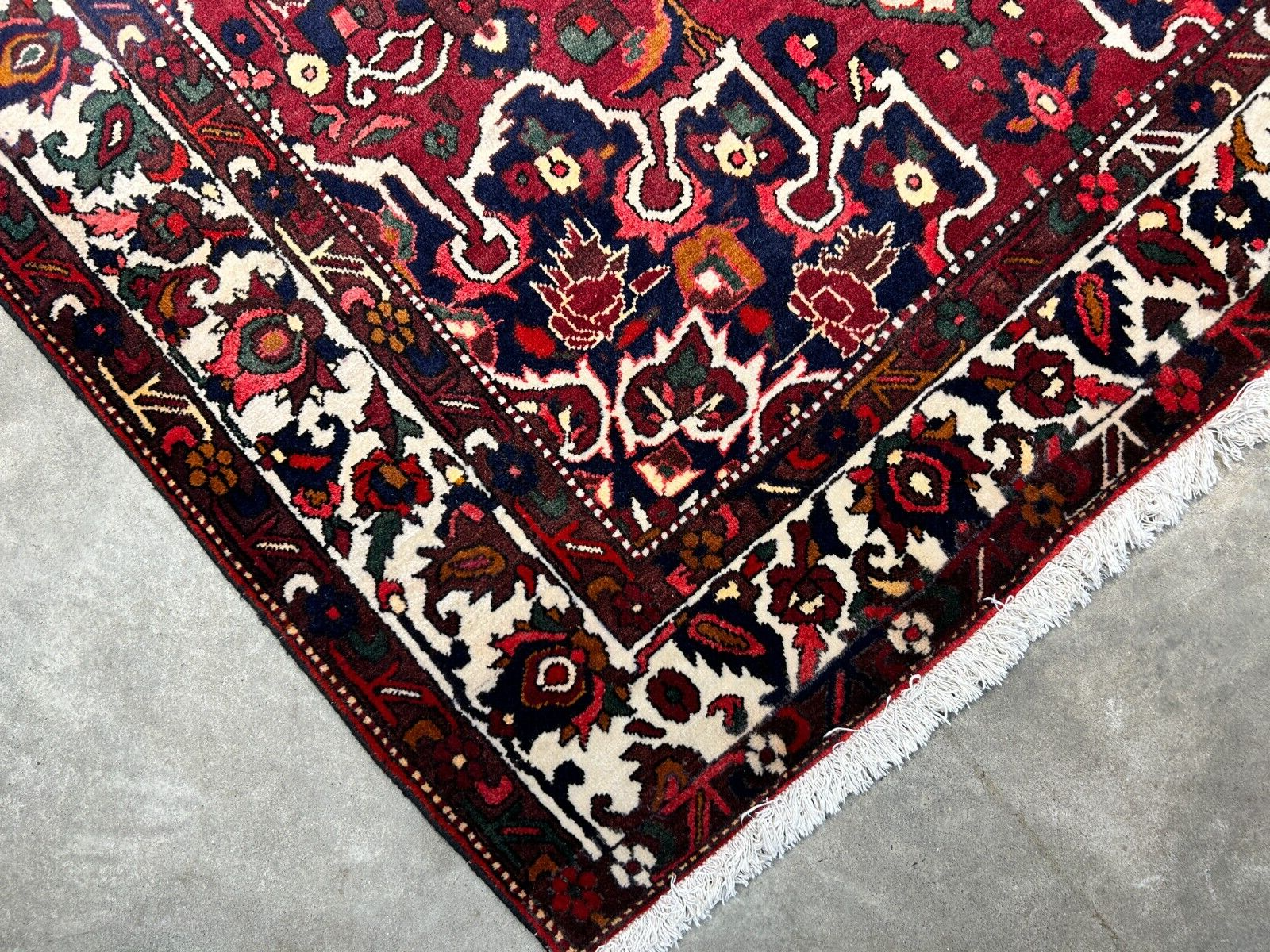 6'8"x9'9" Hand-Knotted 100% Wool Pile Bakhtiarie Carpet - Area Rug