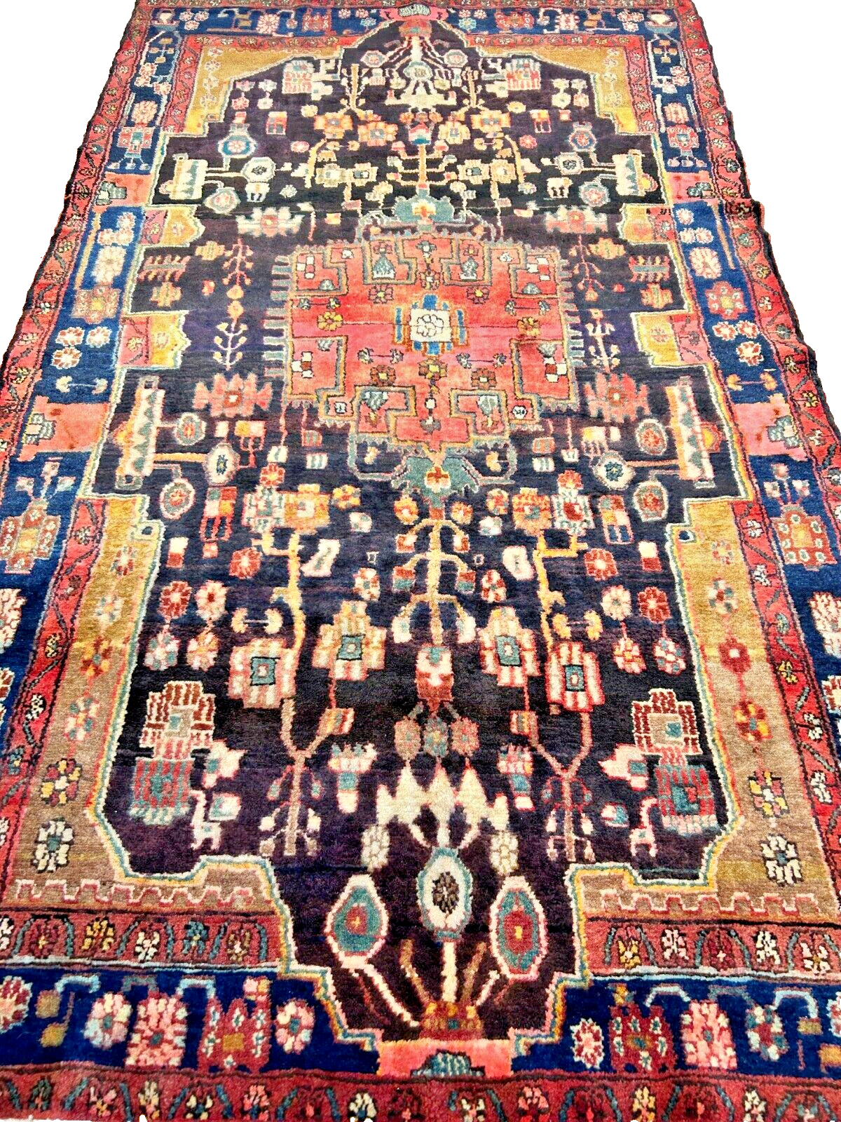 5'1" x 8'8" Hand-Knotted 100% Wool Carpet - Nahavande Area Rug