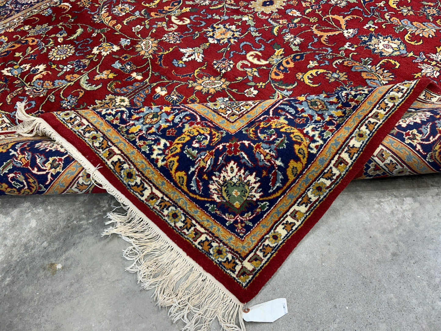 7'11"x9'7" Hand-Knotted 100% Wool Pile Qume Rug