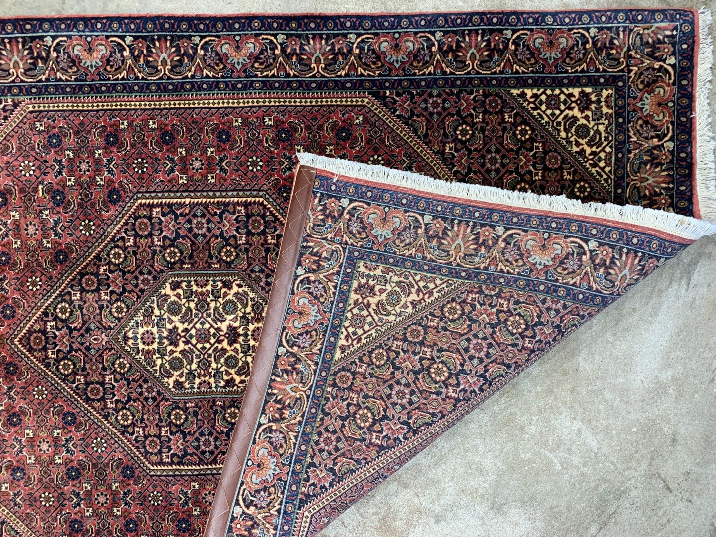 3'8"x5'8" Hand-Knotted 100% Wool Pile Bijare Carpet - Area Rug