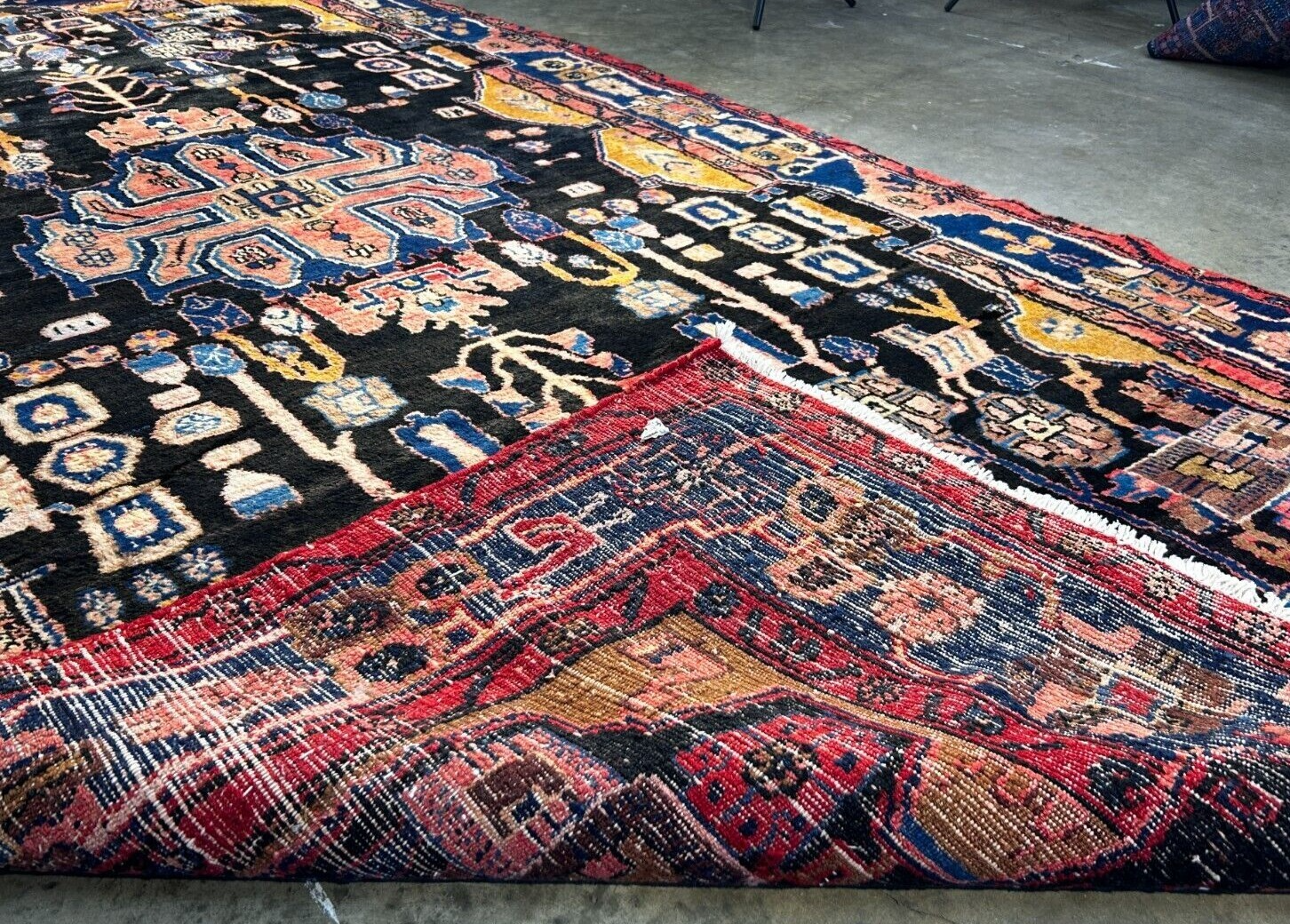 5'4" x 10'7" Hand-Knotted 100% Wool Pile Nahavande Area Rug - Carpet