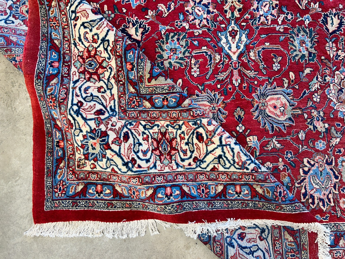 9'3"x12'6" Hand-Knotted 100% Wool Pile Mashade Rug