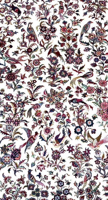 4'0'' x 6'0'' Hand-Knotted 100% Wool Pile All-Over Area Rug