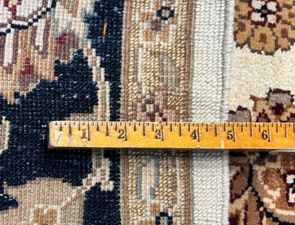 6'x9' Hand-Knotted 100% Wool Pile Indian Agra Carpet - Area Rug