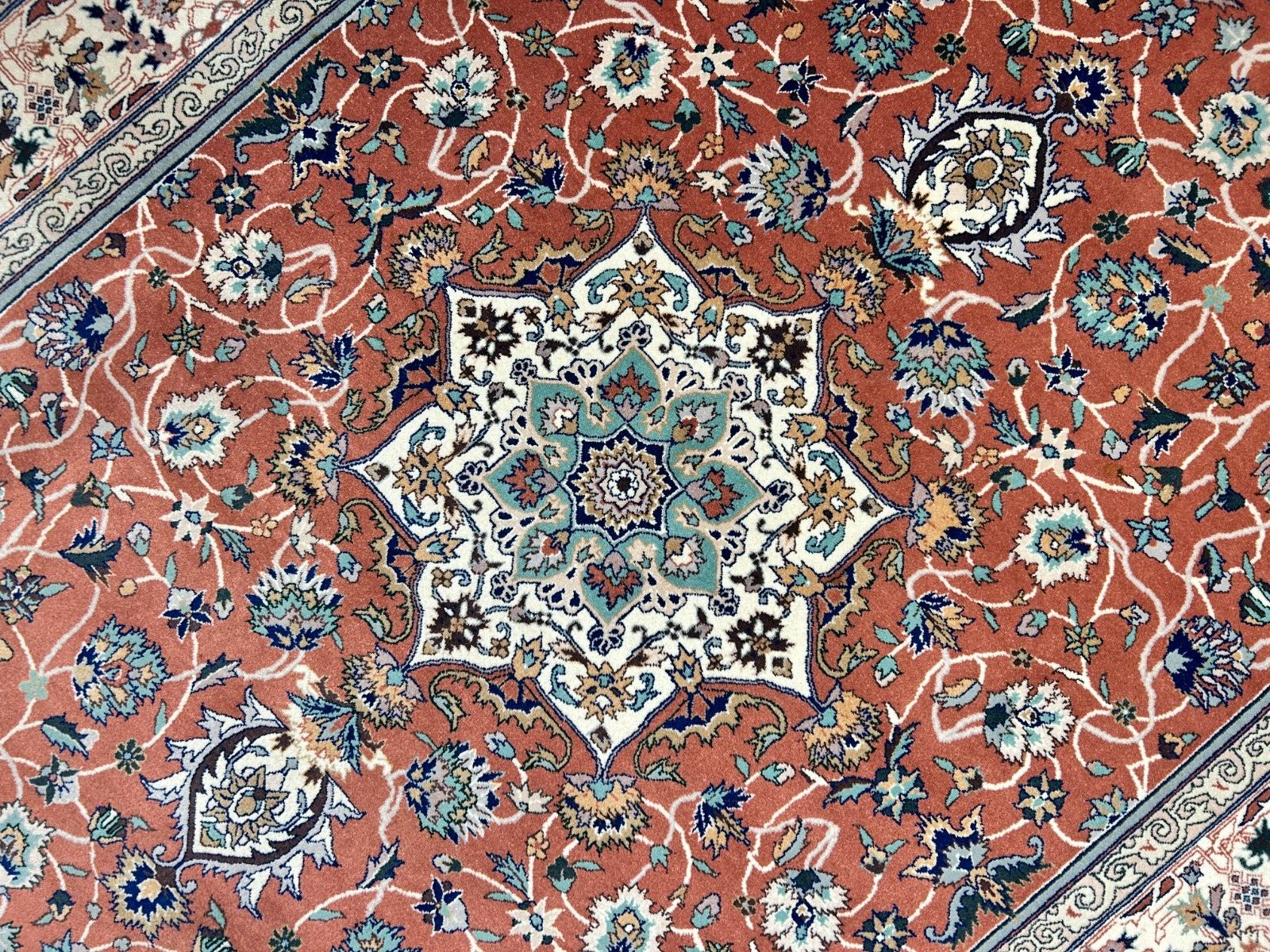 6'0"x9'1" Hand-Knotted 100% Wool Pile SinoPersian Carpet - Area Rug