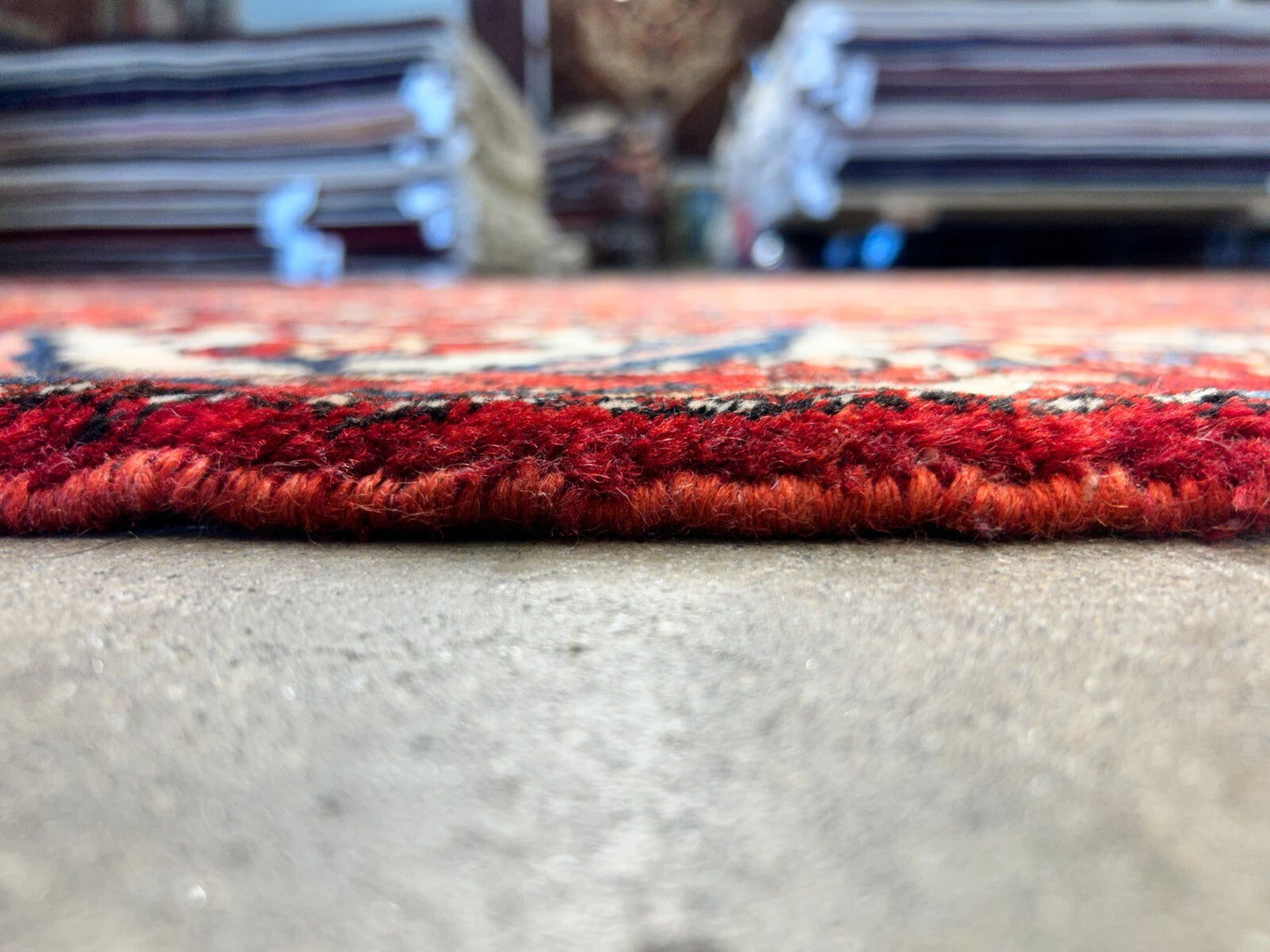 7'0"x9'11" Hand-Knotted 100% Lamb Wool Bakhtiarie Carpet - Area Rug