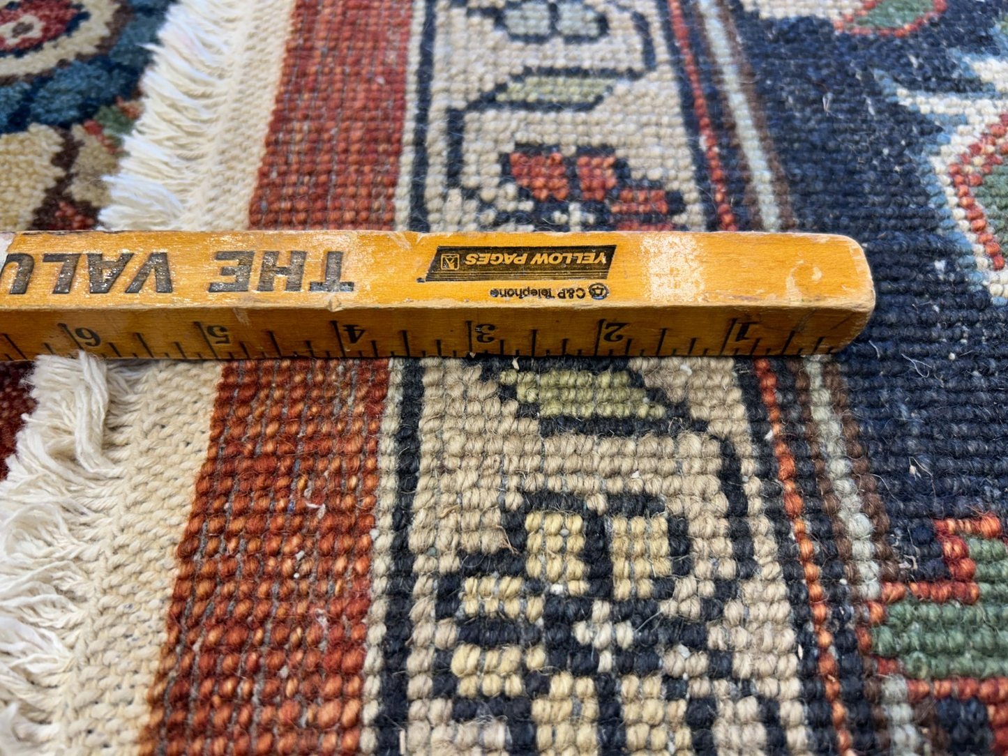 7'3"x10'3" Fine Hand-Knotted 100% Wool Pile IndoHeriz Rug