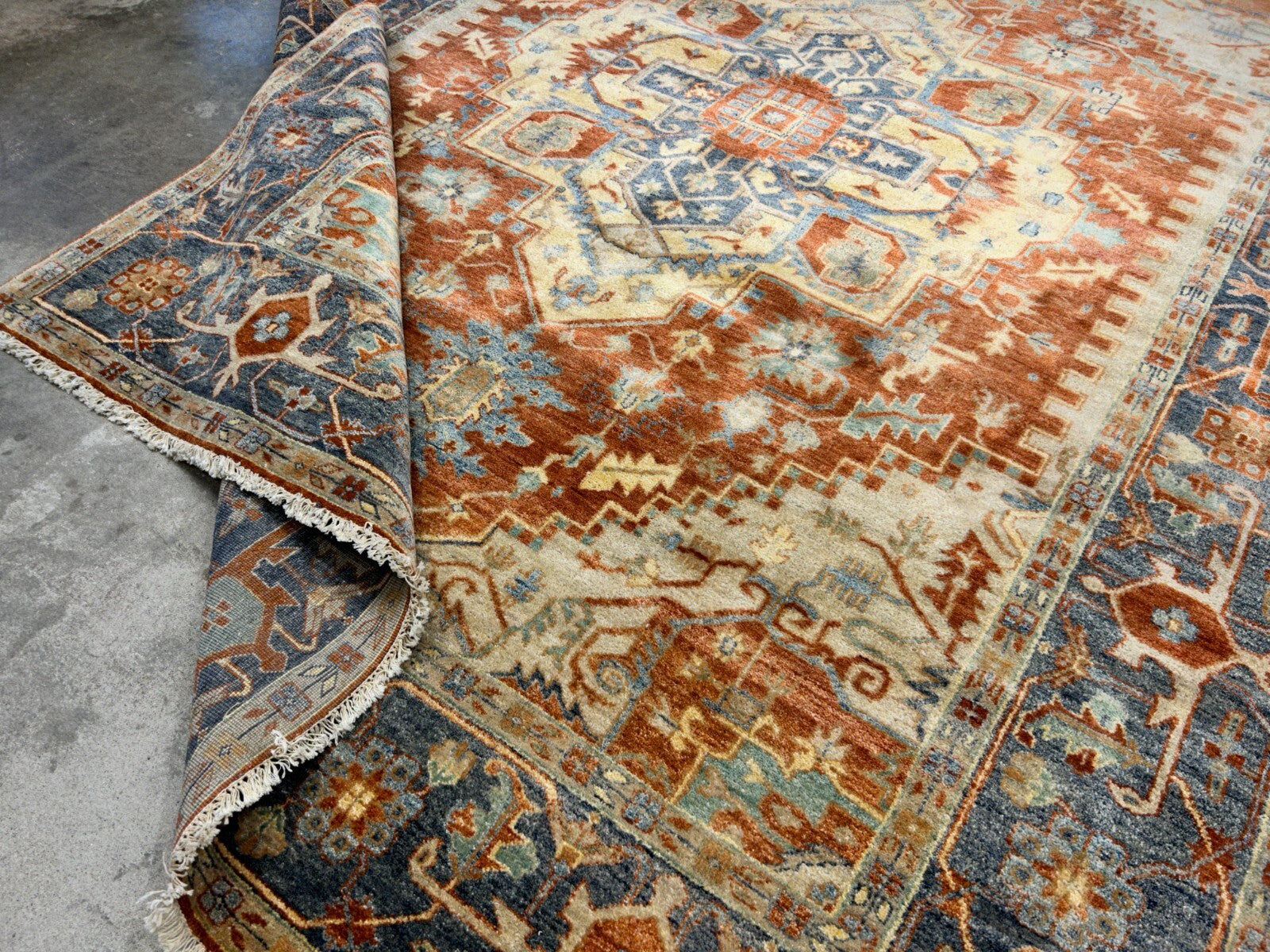 8'10" x 11'8" Hand-Knotted 100% Wool Carpet - Herize Design Area Rug