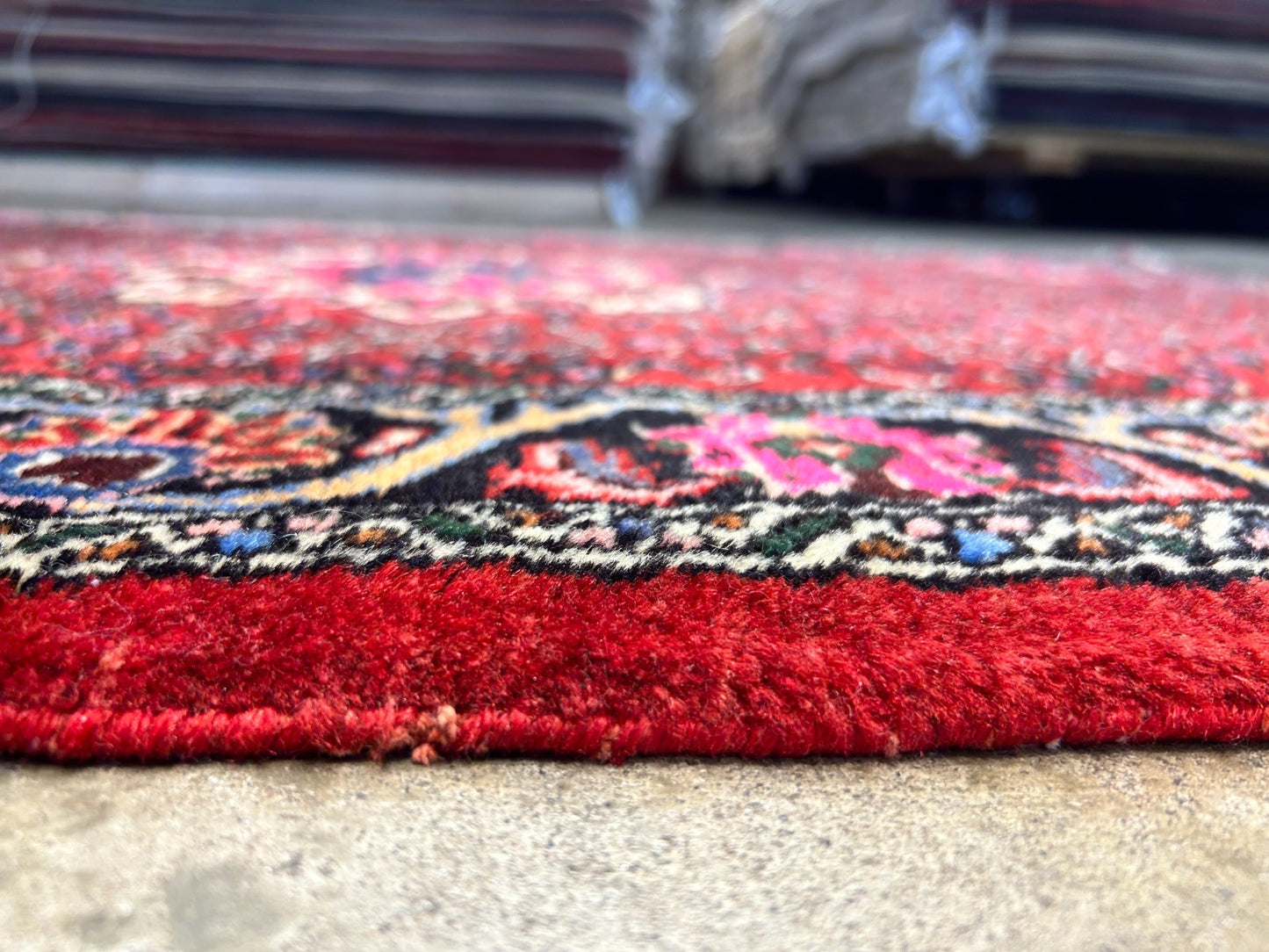 3'7"x5'3" Hand-Knotted 100% Wool Pile Persiane Tribal Bijare Rug