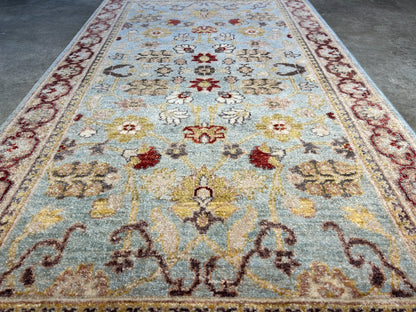 3'x5'2" Fine Hand-Knotted 100% Wool Pile Pakpishawar Area Rug
