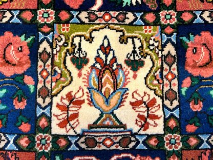 3'5"x5'2" Hand-Knotted 100% Lamb Wool Bakhtiarie Carpet - Area Rug