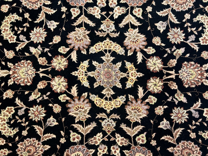 8'6"x11'6" Hand-Knotted Wool & Silk Pile Sinopersian Carpet - Area Rug