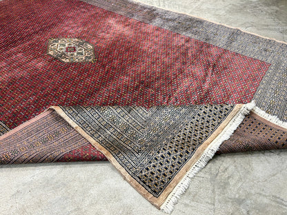 6'x9' Vintage Old Hand-Knotted Wool Oriental Rug - Area Carpet