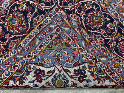 8'2"x12'4" Hand-Knotted 100% Wool Pile Kashane Area Rug - Carpet