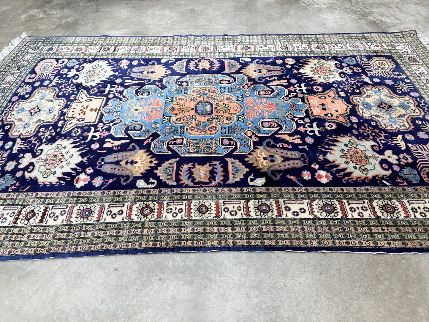 6'x9'10" Hand-Knotted 100% Wool Pile Ardabile Carpet - Area Rug