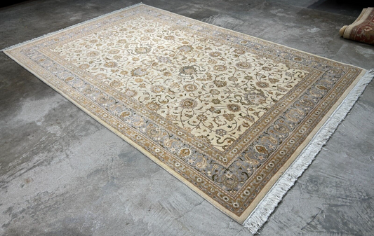 6'x 9' Hand-Knotted 100% Wool Carpet - Pakistan Kashane Area Rug